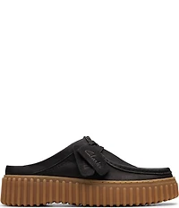 Clarks Torhill Nubuck Mules