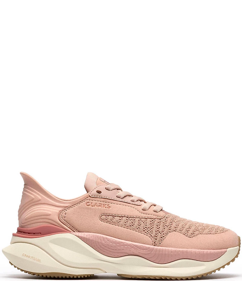 Clarks Women's Clarks Pace Woven Knit Walking Sneakers