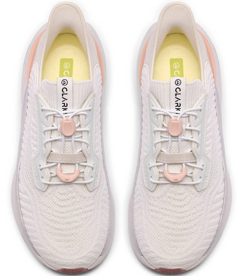 Clarks Women's Pace Rise Knit Toggle Lace Sneakers