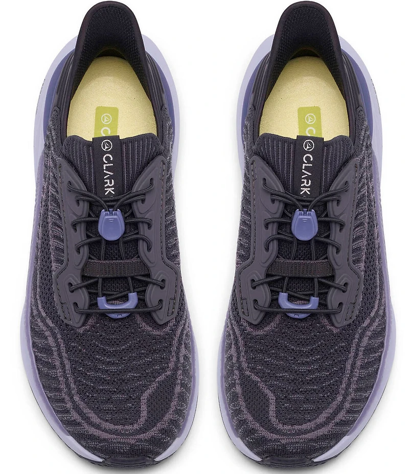 Clarks Women's Pace Rise Knit Toggle Lace Sneakers