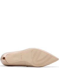 Clarks Zarey Court Patent Leather Kitten Heel Pointed Toe Pumps