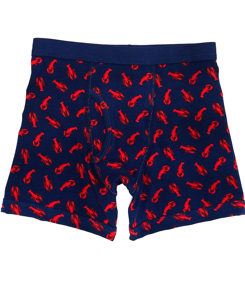 Class Club Big Boys Lobster Print Boxer Briefs