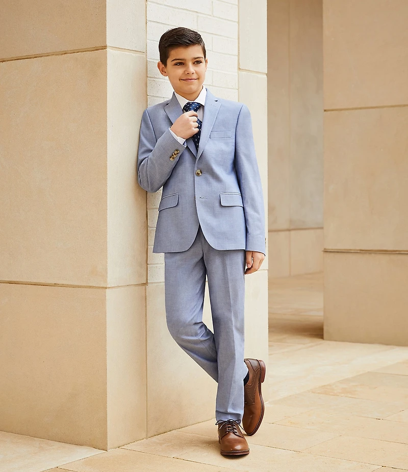 Class Club Big Boys Chambray Dress Pants