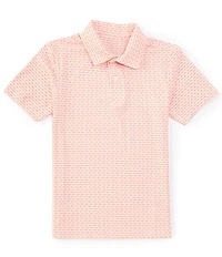 Class Club Big Boys Fish Print Synthetic Polo Shirt
