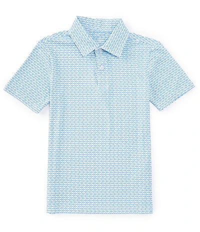 Class Club Big Boys Fish Print Synthetic Polo Shirt