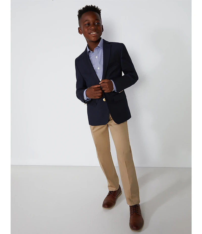 Class Club Big Boys Gold Button Blazer