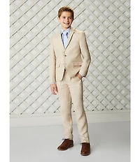 Class Club Big Boys Linen Blend Dress Pants