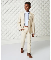 Class Club Big Boys Linen Blend Dress Pants