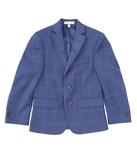 Class Club Big Boys Long Sleeve Window Pane Dress Jacket