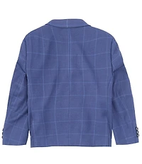 Class Club Big Boys Long Sleeve Window Pane Dress Jacket