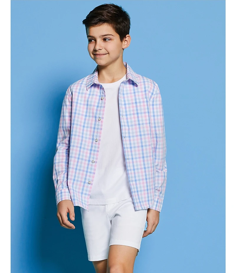 Class Club Big Boys Flat Front Oxford Shorts