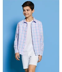 Class Club Big Boys Flat Front Oxford Shorts
