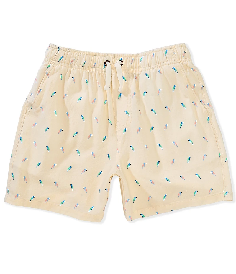 Class Club Big Boys Parrot Linen Shorts