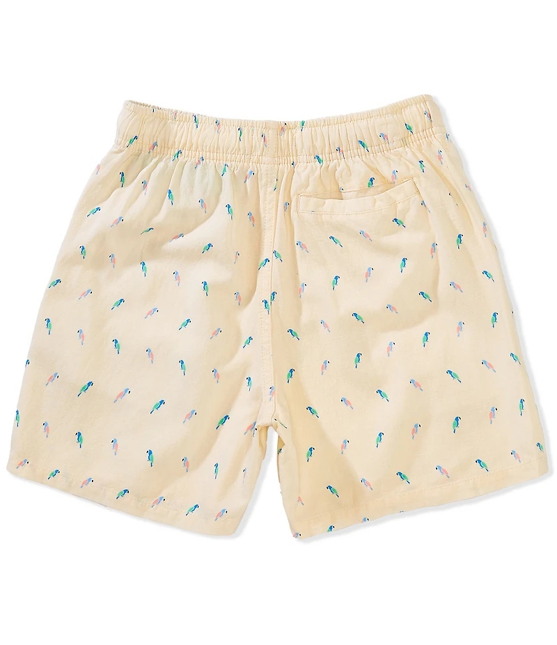 Class Club Big Boys Parrot Linen Shorts