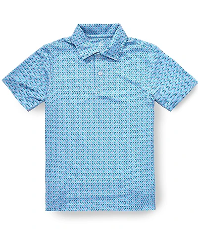 Class Club Big Boys Parrot Print Polo Shirt