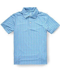 Class Club Big Boys Parrot Print Polo Shirt