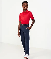 Class Club Big Boys Short Sleeve Synthetic Performance Polo Shirt