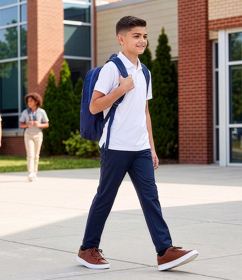 Class Club Big Boys Short Sleeve Synthetic Performance Polo Shirt
