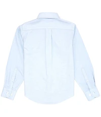 Class Club Big Boys Long Sleeve Non-Iron Stretch Oxford Dress Shirt