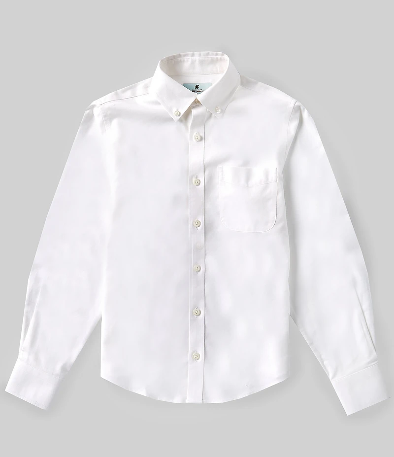Class Club Big Boys Long Sleeve Non-Iron Stretch Oxford Dress Shirt
