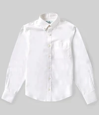 Class Club Big Boys Long Sleeve Non-Iron Stretch Oxford Dress Shirt