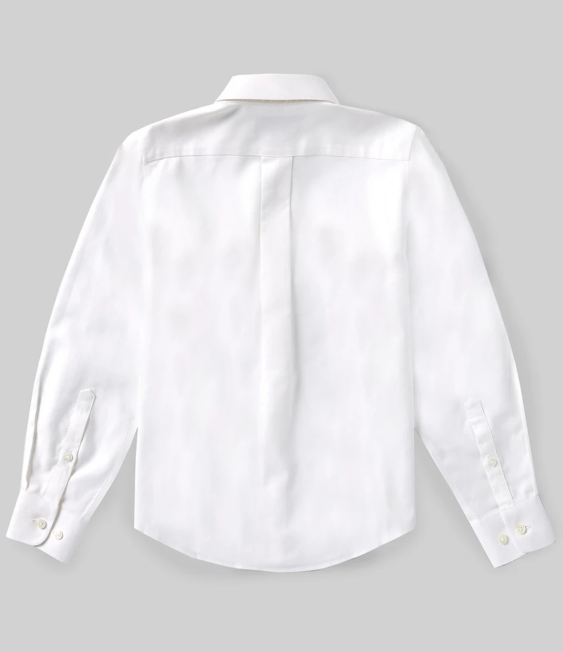 Class Club Big Boys Long Sleeve Non-Iron Stretch Oxford Dress Shirt