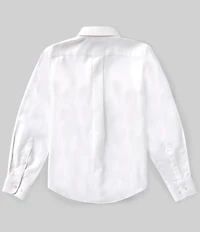Class Club Big Boys Long Sleeve Non-Iron Stretch Oxford Dress Shirt