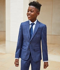 Class Club Big Boys Long Sleeve Synthetic Button Up Spread Collar Dress Shirt