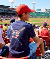 Class Club Big Boys Americana Baseball Graphic Short Sleeve T-Shirt