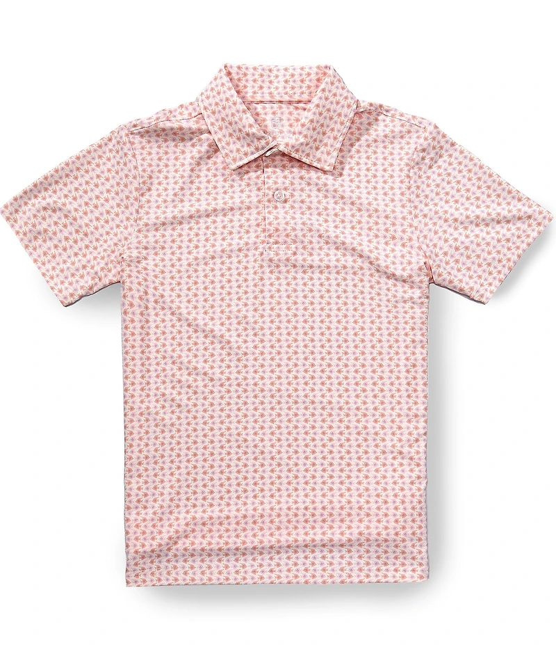 Class Club Big Boys Angel Fish Print Polo