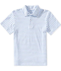Class Club Big Boys Cotton Jersey Stripe Polo
