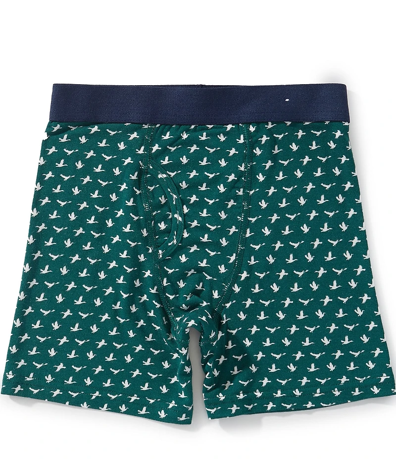 Class Club Big Boys Duck Print Modal Boxer Briefs