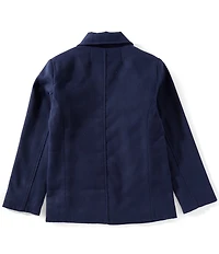 Class Club Big Boys Faux Wool Car Coat