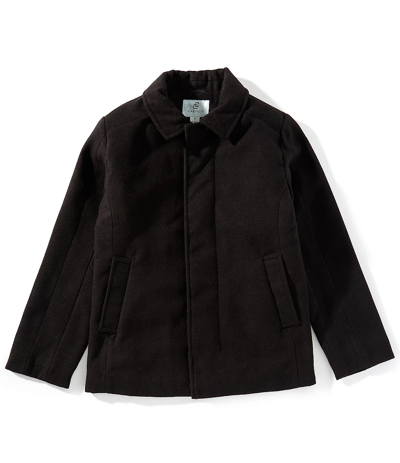 Class Club Big Boys Faux Wool Car Coat