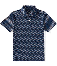 Class Club Big Boys Football Print Synthetic Polo Shirt