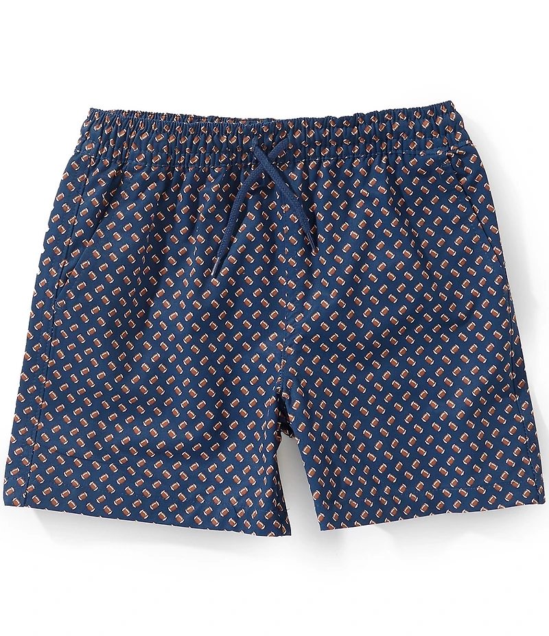 Class Club Big Boys Football Print Synthetic Pull-On Shorts