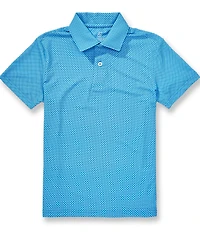 Class Club Big Boys Geo Print Synthetic Short Sleeve Polo