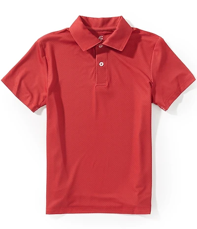 Class Club Big Boys Geometric Print Short Sleeve Polo Shirt