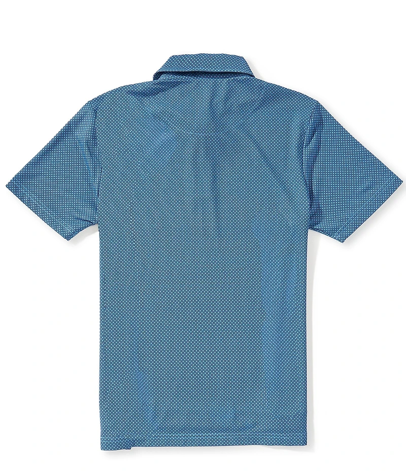 Class Club Big Boys Geometric Print Short Sleeve Polo Shirt