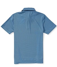 Class Club Big Boys Geometric Print Short Sleeve Polo Shirt
