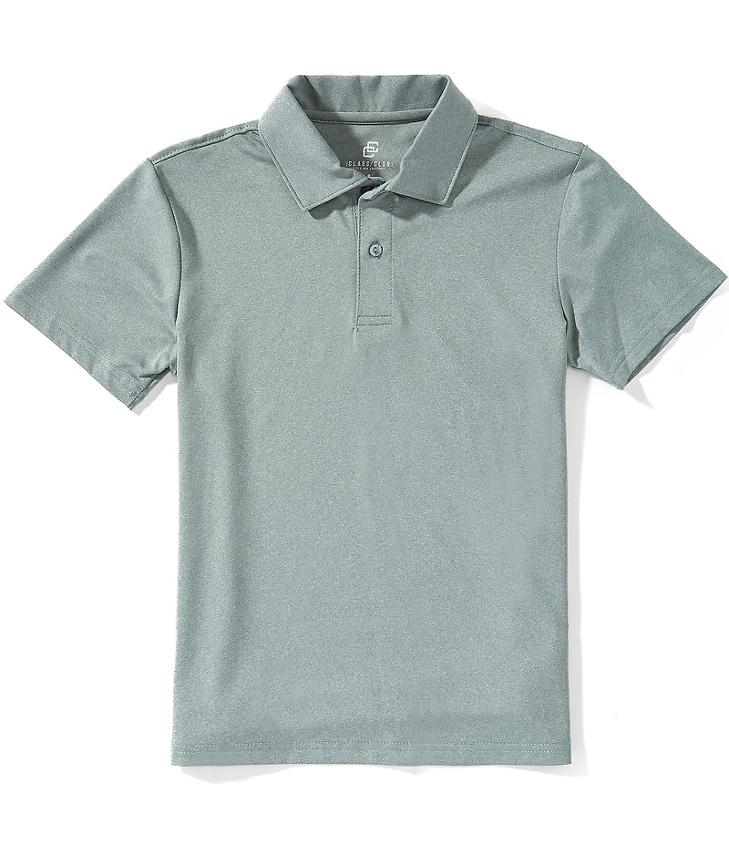 Class Club Big Boys Heathered Short Sleeve Synthetic Polo Shirt