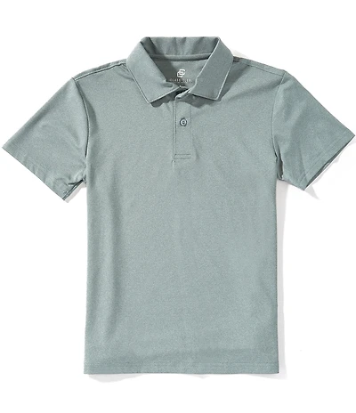 Class Club Big Boys Heathered Short Sleeve Synthetic Polo Shirt
