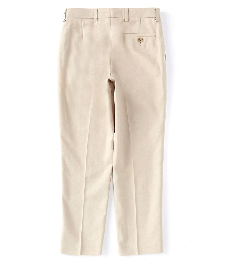 Class Club Big Boys Husky Linen Blend Dress Pants