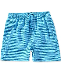 Class Club Big Boys Linear Shark Print Swim Trunks