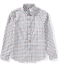 Class Club Big Boys Long-Sleeve Grid Sport Shirt