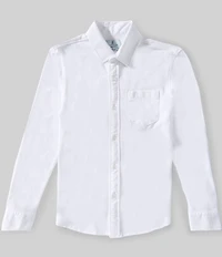 Class Club Big Boys Long-Sleeve Knit Sport Shirt