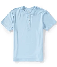 Class Club Big Boys Modal Solid Short-Sleeve Henley Shirt