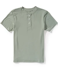 Class Club Big Boys Modal Solid Short-Sleeve Henley Shirt