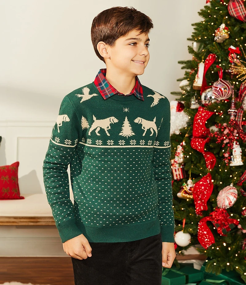 Class Club Big Boys Plaid Long-Sleeve Sportshirt