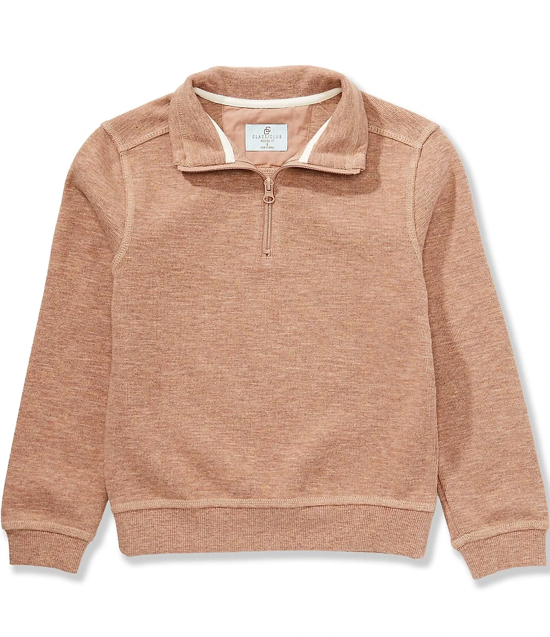 Class Club Big Boys Quarter Slub-Knit Pullover